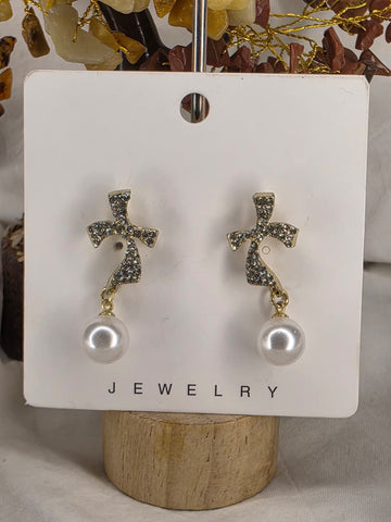 Gold-Tone Drop Earrings