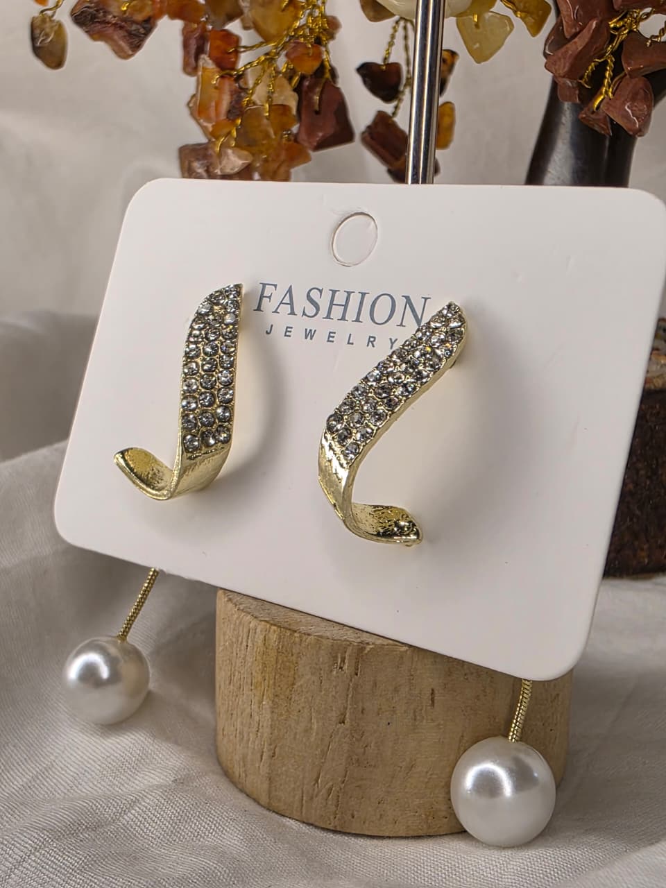 Gold-Plated Korean-Style Earrings