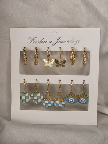 Gold-Plated Earring Set