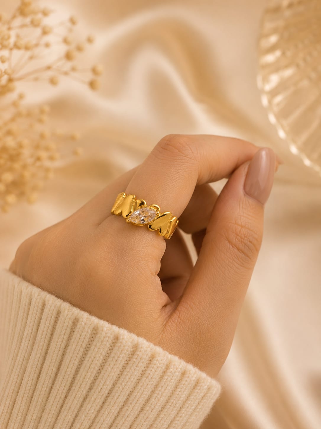 Gold-Plated Pure Anti Tarnish Ring