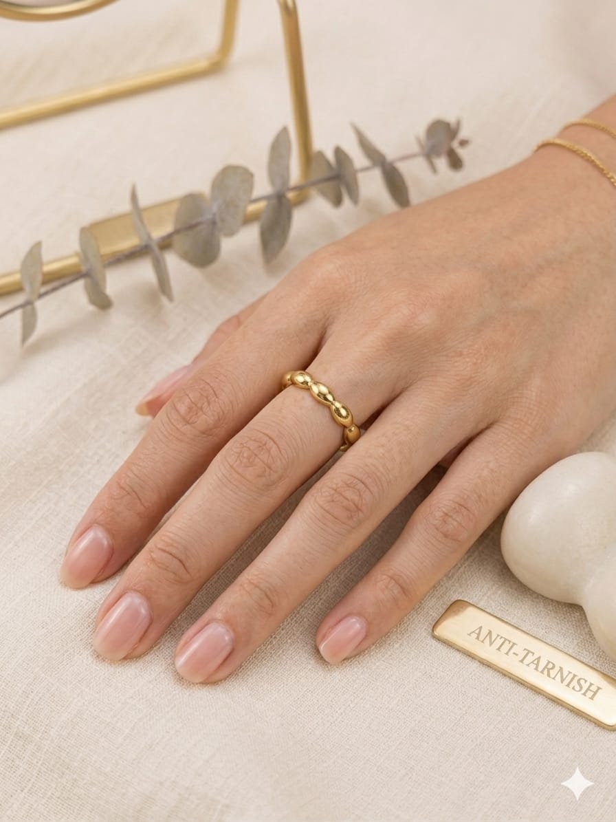 Gold-Plated Stackable Ring