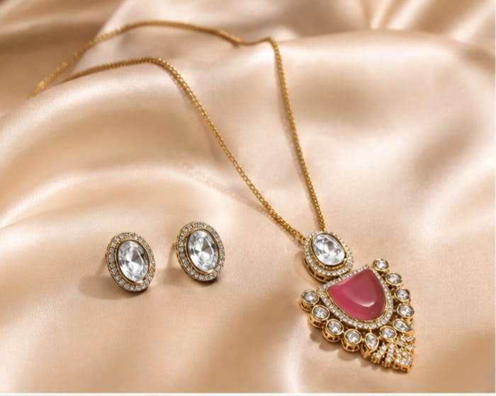 monalisa necklace with earrings