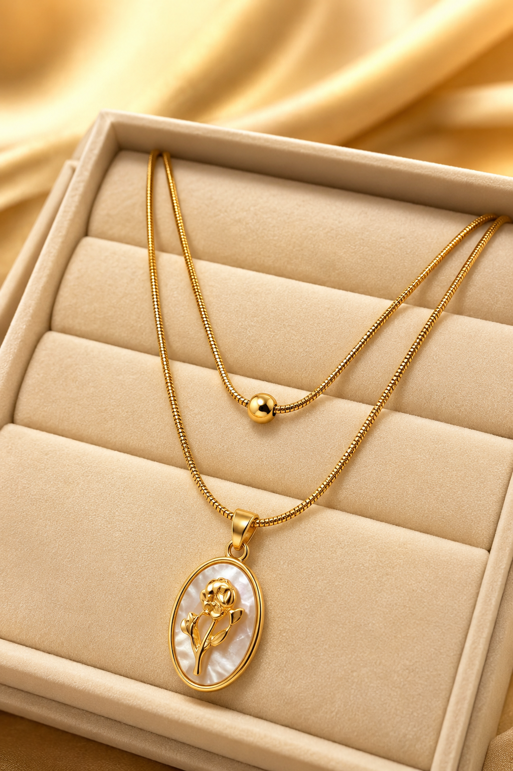 Double chain chain pendant