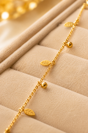Leaf chain bracelet