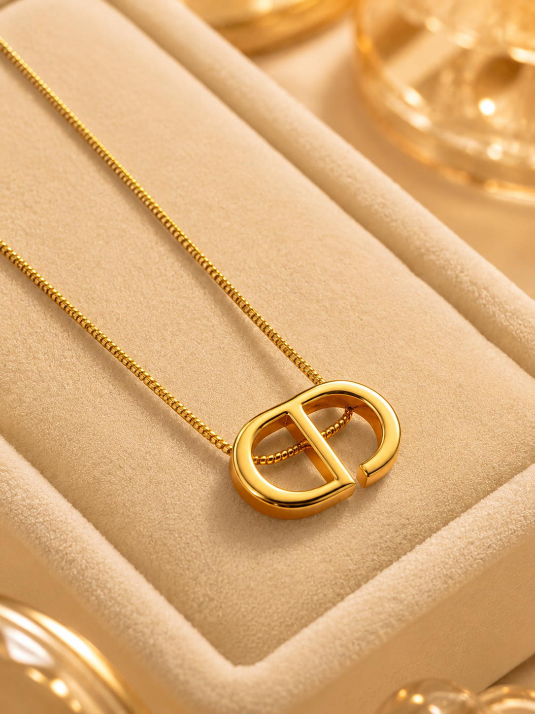 CD signature chain pendant