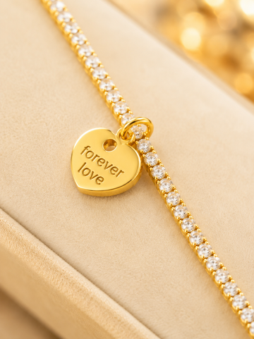 Heart shape charm bracelet