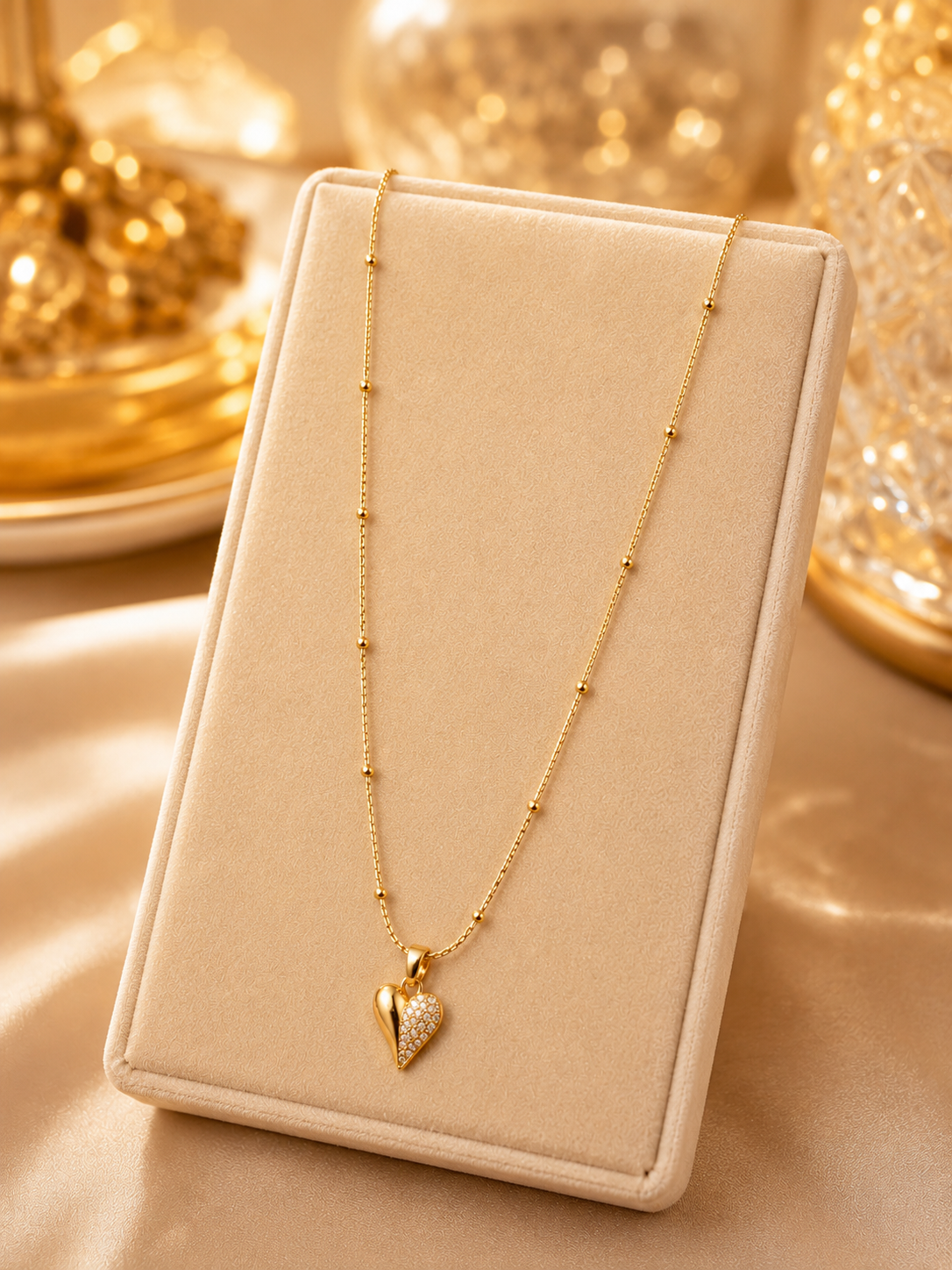 Heart shape chain pendant