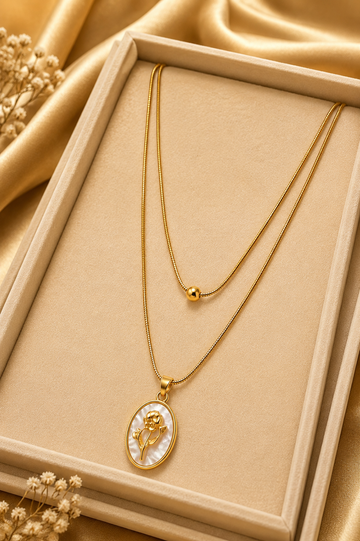 Double chain chain pendant