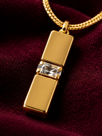 Aayman Square Bullet chain pendant