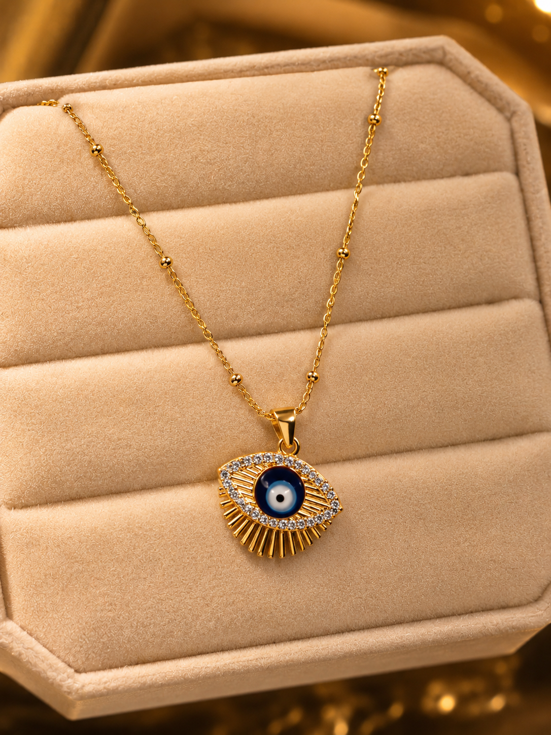 Evil eyes chain pendant